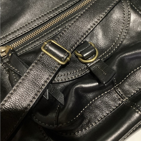 Fossil Black Leather Purse/Crossbody Sasha - Picture 8 of 11